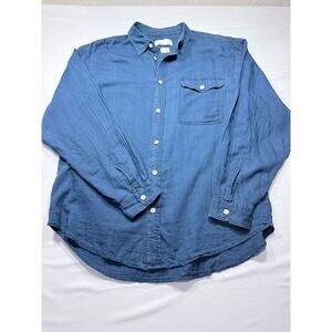 Zara Man Essentials Denim-Style Button Down - M
